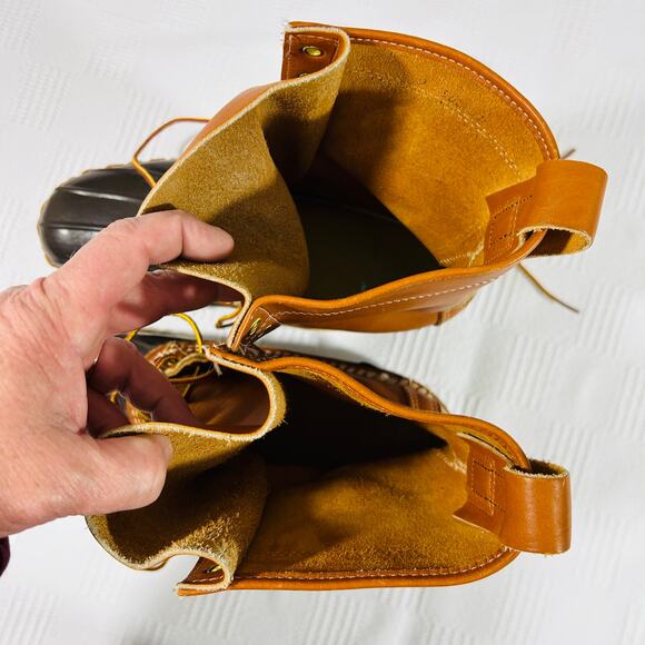 Bean Mens 9 Maine Hunting Boots 10" Leather Upper L.L. Bean - Picture 11 of 12